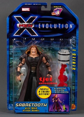 X-Men Evolution Series 1 Sabretooth 7'' Action Figure Toy Biz 2001 New