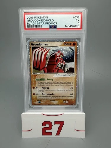 Groudon EX Holo 2006 Pokemon Black Star Promos Card #38 PSA 5
