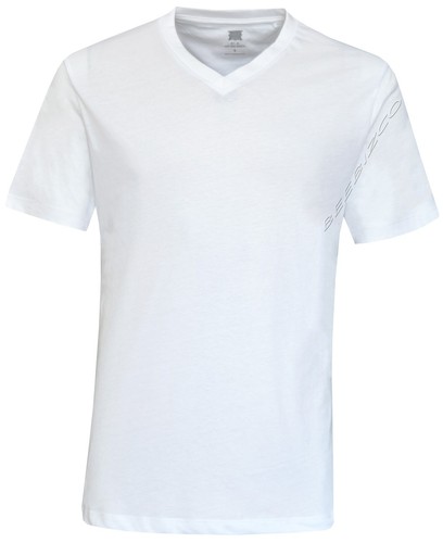 4 Pack V-Neck T-shirts Short Sleeve Plain Tops Classic Essential Tees Multipack - Picture 5 of 12