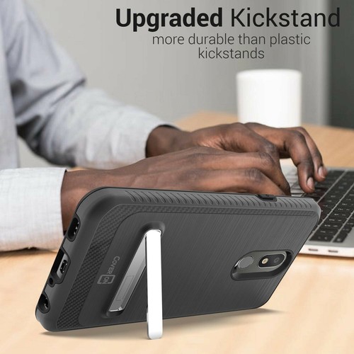 Funda rígida de metal magnético con soporte magnético para LG Aristo 4 Plus / Prime 2 - Imagen 4 de 38