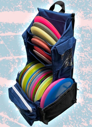 FOSSA Disc Golf Backpack. SKINNY 2.3 - Navy - Picture 3 of 4