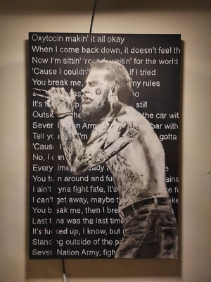 Post Malone  Oil painting 