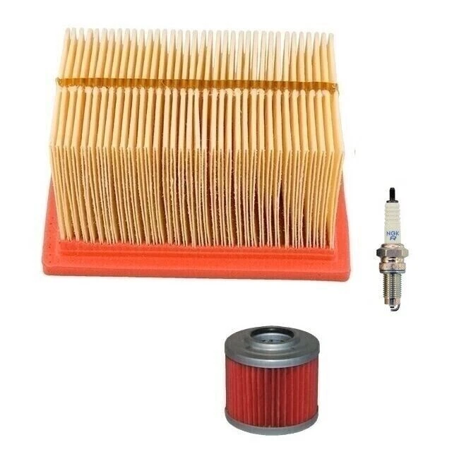 Kit de servicio para BMW F650GS / DAKAR (2000 a 08/2003) filtros y bujía NGK Foto 2 de 4