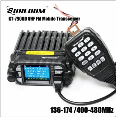 SURECOM KT-7900D colour display 136-174&400-480MHz Mini Mobile Radio Transceiver