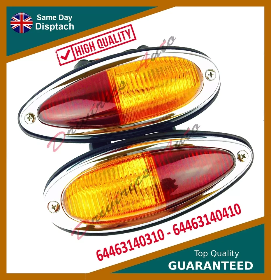 LUCES TRASERAS DERECHA E IZQUIERDA PORSCHE 356 A B C EU TOTALMENTE NUEVAS con SELLO 1957 - 1965 Foto 2 de 4