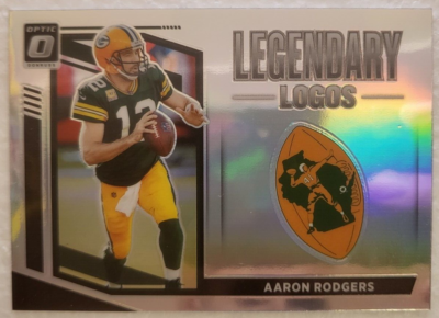 2021 PANINI DONRUSS OPTIC LEGENDARY LOGOS AARON RODGERS GB PACKERS