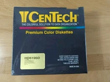New Vintage CenTech Premium Disk Diskettes HR 5196D Double Sided 10 Mil Jacket