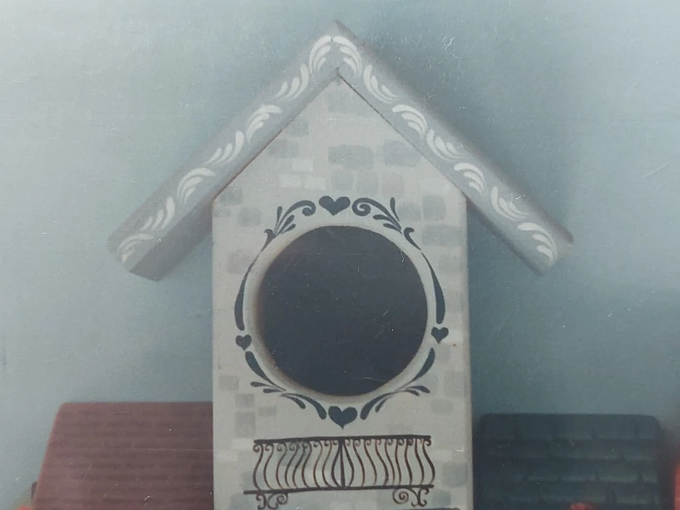 DELANE LANGE EURO TOWN SHOPS CLOCK PAINTING PATTERN 1990 21 - Image 3 of 4