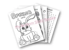 DIGITAL CONTENT- 2025  Spring Coloring & Activity Book-32 Pages *PRINTING REQ'D*