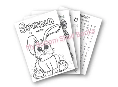 DIGITAL CONTENT- 2025 Spring Coloring & Activity Book-32 Pages *PRINTING REQ'D* - Image 1 of 4