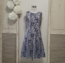 Tommy Hilfiger blue lace flare dress size 8