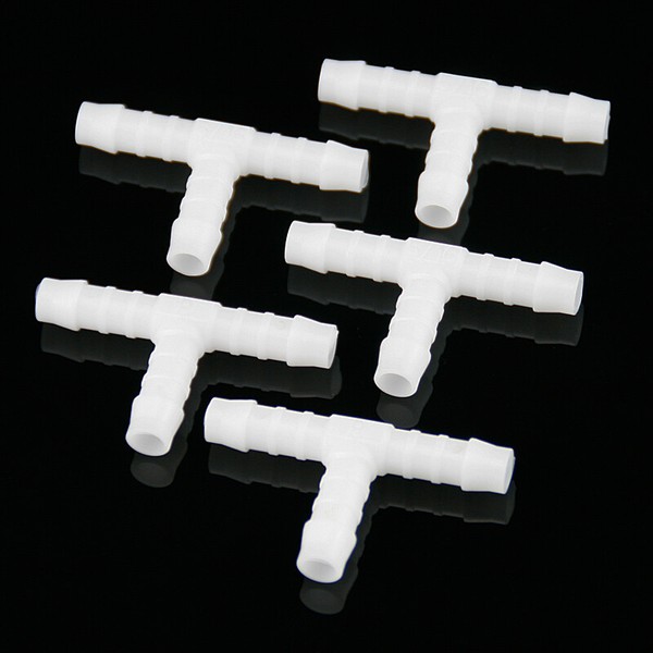 Benzinschlauchverbinder T- Form 10Mm Weiß Schlauchverbinder 5 StüCk-image