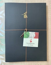 Bieffe Handmade Journal Notebook Made in ITALY 3 Pk Black Matte Birthday Gift