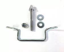 Hood Latch Pin & Safety Catch w/ Nut & Washer For 1965-66 Ford Mustang 