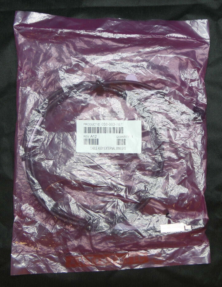 EMC Amphenol 038-003-787 EMC Mini SAS SFF 8088 to 8088 2M Cable - Image 4 of 4