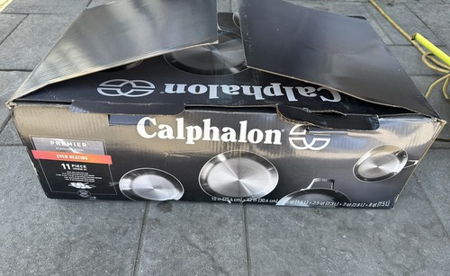 Calphalon Premier Stainless Steel Pots and Pans, 11-Piece Cookware Set