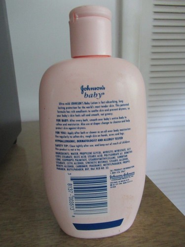 Vintage Johnson's ORIGINAL Pink Baby Lotion Hypoallergenic J&J 9 oz. 1994 - Picture 2 of 2
