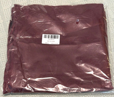 NEW SET(S) OF 5 20 X 20 BURGUNDY HEMMED POLYESTER NAPKINS (6 AVAIL)