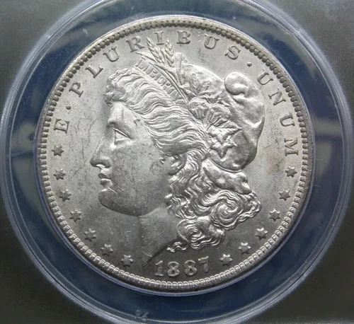 1887 "O" Morgan Silver Dollar $1 ANACS MS62 #672 East Coast Coin & Collectables