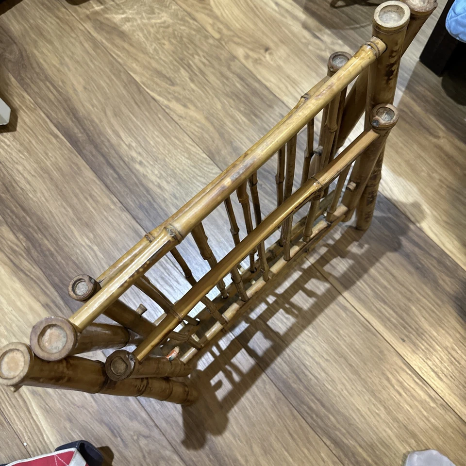 Porta libros MCM de bambú vintage Foto 4 de 4