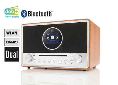 Digitalradio DAB+ mit Bluetooth, CD/MP3-Player, TFT-Farbdisplay, Weckfunktion