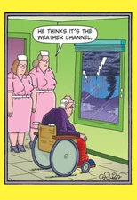 Weather Channel Funny Dan Collins Birthday Card - Greeting Card by Nobleworks