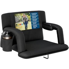 Alpcour Reclining Stadium Seat   Wide Bleacher Chair with Back Support and