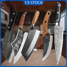 Kitchen Chef Knife Forged Serbian Cleaver Butcher Boning Knives Handmade Blade