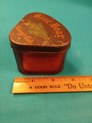 RARE* Old English Blue Boar Rough Cut Tobacco Tin