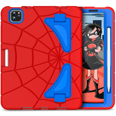 Für iPad 10/9/8/7th Gen Samsung Tab A8 SpiderMan Shockproof Silicone Stand Case