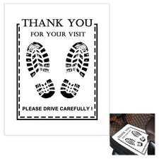 12 Pcs Paper Car Floor Mats Disposable Vehicle Interior Automotive Protection