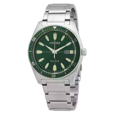 Citizen Eco-Drive Green Dial Men's Watch AW1598-70X