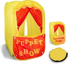 Playbees Puppet Show Up w/ Front Stage Toddler Theater Pretend PlayhouseTent