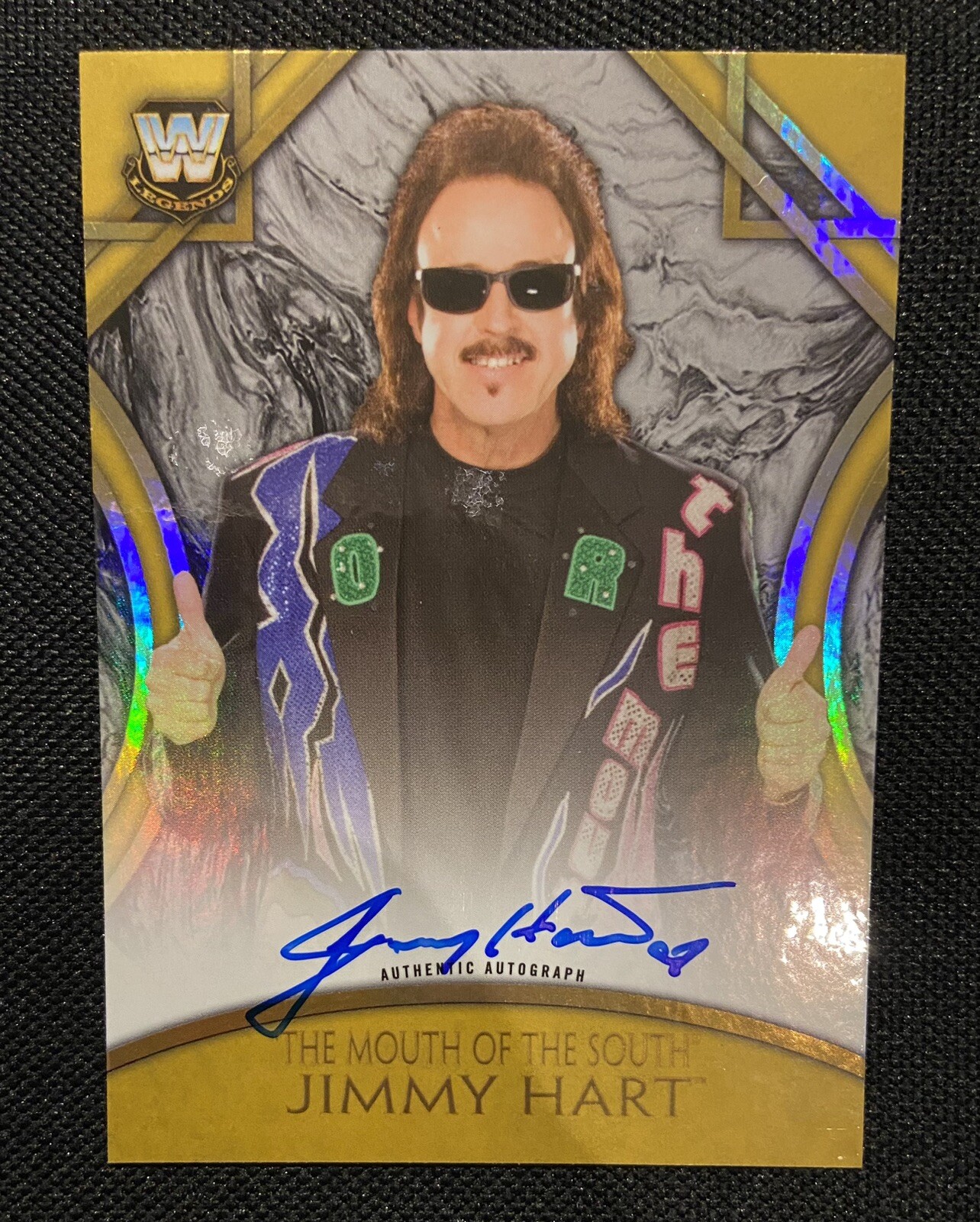 2018 Topps Legends GOLD JIMMY HART AUTO /10 WWE WWF Autograph SP Mouth South