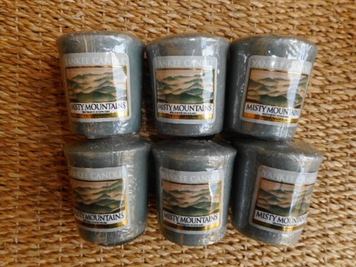 YANKEE CANDLE RARE RETIRED MISTY MOUNTAINS 6 SAMPLERS