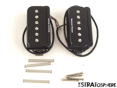 USED Seymour Duncan P-Rails Humbucker SHPR-1n SHPR-2b Black PICKUP SET 