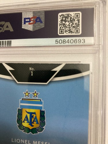 2015 Panini Select Equalizers Blue Prizm #1 Lionel Messi #/299 PSA 9 Mint - Picture 11 of 14