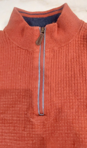 Jos. A. Bank Cotton/Wool Sweater Quarter Zip Men's Size XL 1905 Collection - Picture 3 of 8