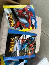 2 Amazing Spider Man 2002 Kittrich Pocket Binder File Folders Colorful