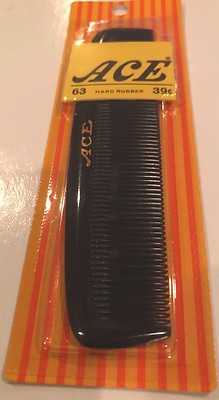 LAST ONE - ACE ( 50 Years Old, Never Opened) Hard Rubber Comb | eBay