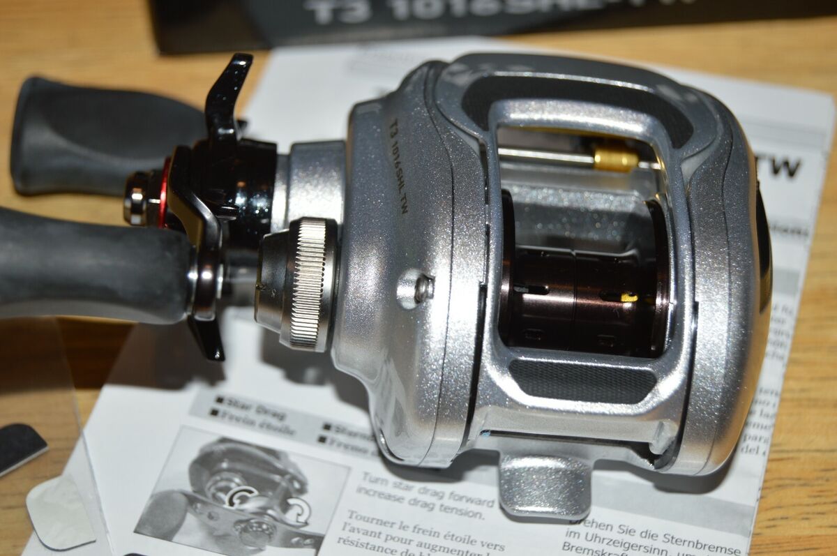 daiwa t3 baitcast reel 1016shl-tw 8 bearings 7.1:1 left hand daiwa t3 baitcast reel 1016shl-tw 8 bearings 7.1:1 left hand
