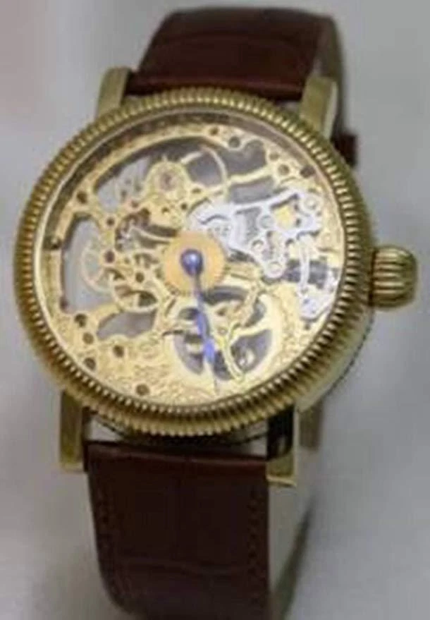 Large clearance skeleton watch