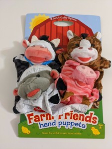 melissa & doug farm friends hand puppets