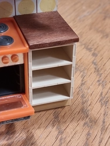 Lundby casa delle bambole cucina armadi forno piano di lavoro schienale ***RARO*** - Foto 9 di 18