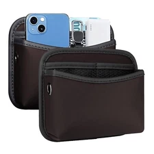 SOOPII 2Pack Car Side Pocket Organizer, Universal Small PU Leather ... Fast Ship