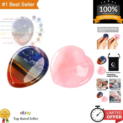 Rose Quartz & 7 Chakra Healing Stones: Perfect Mindful Gifts for Anxiety Relief