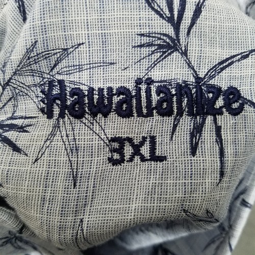 Camicia Hawaiianize Resort Wear Uomo 3XL Blu Floreale Hawaiiana Aloha - Foto 5 di 10