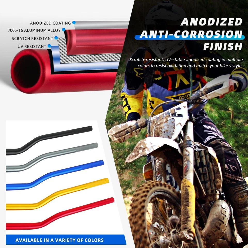 Barra rastreadora de elevación de manillar de grasa roja de 1-1/8" 28 mm para Honda CB125R CB300R CB1000R Foto 4 de 4