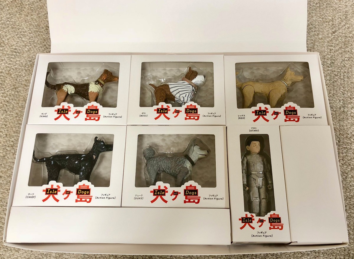 Isle of Dogs Complete set of 6 Action Figure Japan limited
