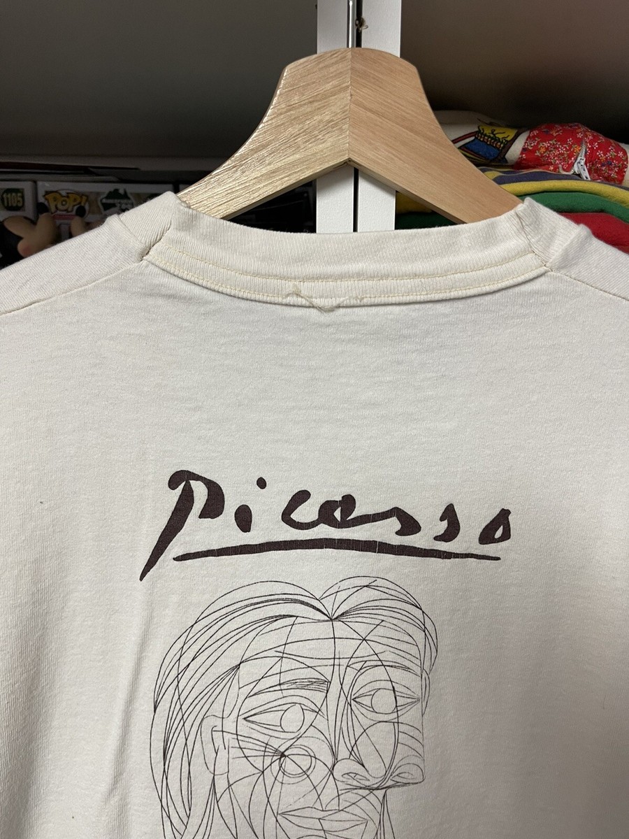 Pablo picasso vintage tシャツ 80s Picasso パブロ・ピカソ アートTシャツ 【S】 MADE IN USA